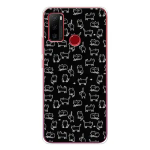 Чехол на тематику: Коты для Ulefone Note 10 (Котики на черном)