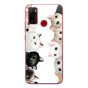 Силиконовый чехол с котиком для Ulefone Note 10 (Коты)