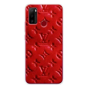 Текстурный Чехол Louis Vuitton для Ноте 10 (Красный ЛВ)