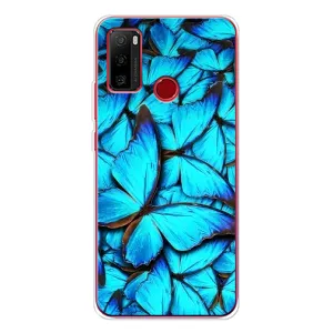 Силиконовый бампер с картинкой животных для Ulefone Note 10 (Крылья бабочек)