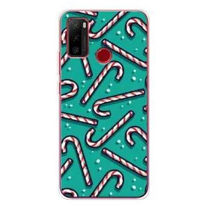 Силиконовый бампер на рождество для Ulefone Note 10 (Леденцы)