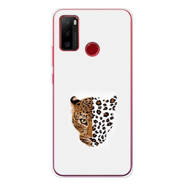 Чохол з малюнком «Леопард на білому» для Ulefone Note 10 Чохол з малюнком «Леопард на білому» для Ulefone Note 10