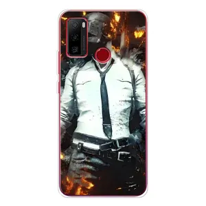 Силиконовый чехол с картинкой "Герой Pubg" на Ulefone Note 10 (Man Пубг)