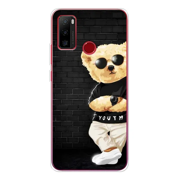 Чехол с рисунком «Мишка в очках» для Ulefone Note 10