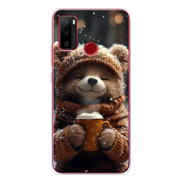 Чехол с рисунком «Медвежонок с кофе» для Ulefone Note 10 Чехол с рисунком «Медвежонок с кофе» для Ulefone Note 10