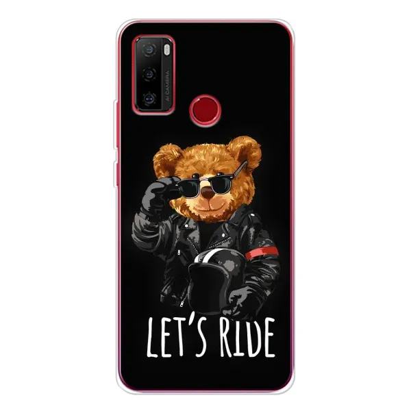 Чехол с рисунком «Модный Мишка» для Ulefone Note 10