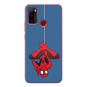 Чехол Супергерой Человека Паука на Ulefone Note 10 (На паутине)