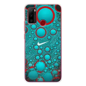 Силиконовый Чехол на Ulefone Note 10 с картинкой Nike (Найк зеленый)