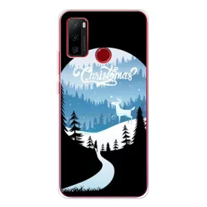 Силиконовый бампер на рождество для Ulefone Note 10 (Рождественский Олень)