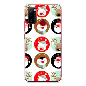 Силиконовый бампер на рождество для Ulefone Note 10 (Рождественский принт)