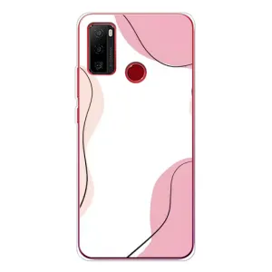 Чехол цветочный дизайн для Ulefone Note 10 (Розовый фон)