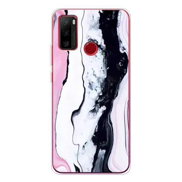 Чехол с рисунком «Розовый мрамор» для Ulefone Note 10