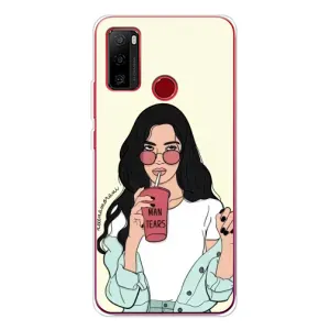 Силиконовый Чехол на Ulefone Note 10 с картинкой Стильных Девушек (С напитком)