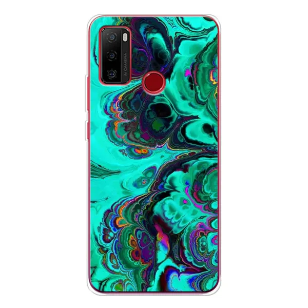 Чехол с рисунком «Салатный мрамор» для Ulefone Note 10