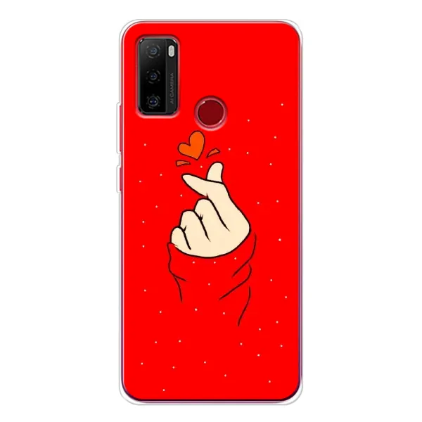 Чехол с рисунком «Сердце на красном» для Ulefone Note 10 Чехол с рисунком «Сердце на красном» для Ulefone Note 10
