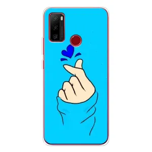 Чохол (Знак сердечка) для Ulefone Note 10 (Сердечко на синоьому)