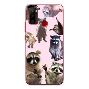 Силиконовый Чехол с Енотами на Ulefone Note 10 (Смешные Еноты)