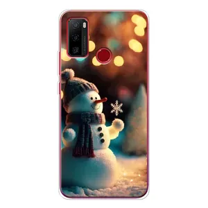Чехлы на Новый Год Ulefone Note 10 (Снеговик праздничный)