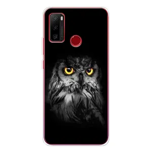 Чехлы с принтом СОВЫ для Ulefone Note 10 (Сова на чёрном)