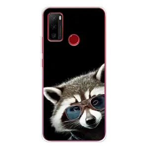 Силиконовый Чехол с Енотами на Ulefone Note 10 (Стильный Енот)