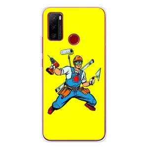 Силиконовый бампер (Работники) на Ulefone Note 10 (Строитель)