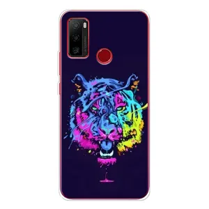 Силиконовый бампер с картинкой животных для Ulefone Note 10 (Тигр-Арт)