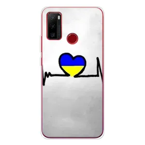 Силиконовый Чехол на Ulefone Note 10 (Я-Украина) (Украинская кардиограмма)