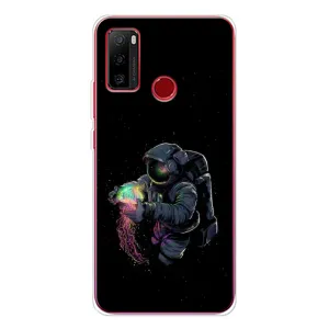 Силіконовый Чохол з принтом "Космонавти" на Ulefone Note 10 (В руках земля)