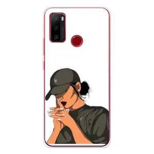 Силиконовый Чехол на Ulefone Note 10 с картинкой Стильных Девушек (В зеленом)