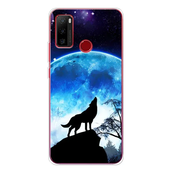 Чохол з малюнком «Виє на місяць» для Ulefone Note 10 Чохол з малюнком «Виє на місяць» для Ulefone Note 10