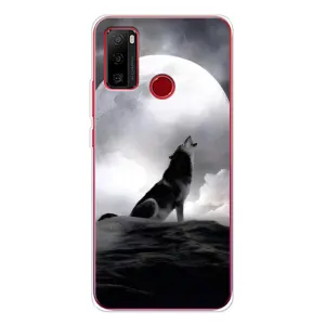 Чохол з малюнком «Вовк і місяць» для Ulefone Note 10