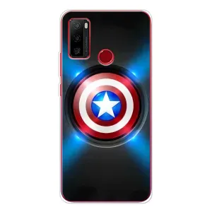 Чехол с Щитом Капитана Америки на Ulefone Note 10 (Яркий Щит Капитана)