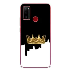 Чехол (Корона на чёрном фоне) для Ноте 10 (Золотая корона)