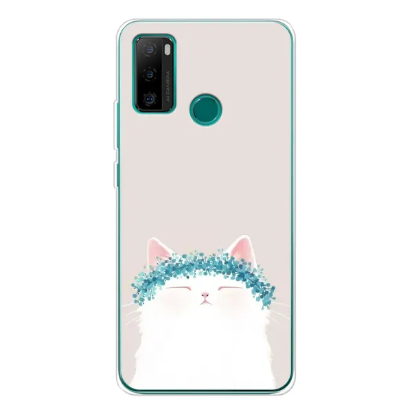 Чохол з малюнком «Білий котик» для Ulefone Note 10P Чохол з малюнком «Білий котик» для Ulefone Note 10P