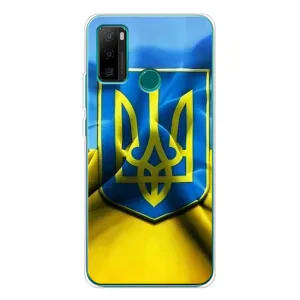 Чехол с картинкой (Патриотический ГЕРБ) на Ulefone Note 10P (Герб и Флаг Украины)
