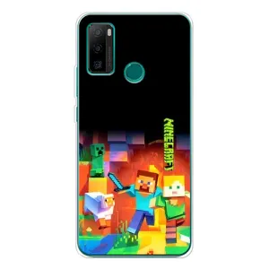 Чехлы для Ulefone Note 10P (Персонажи Майн Крафт) (Герой Майнкрафт)
