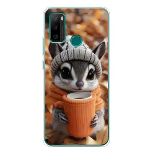 Печатный чехол «Зверята с кофе» для Ulefone Note 10P