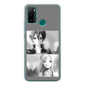 Чехол с персонажами АНИМЕ на Ulefone Note 10P (Кирито-Асуна)