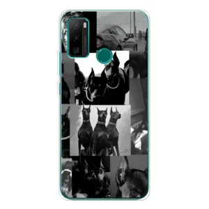 Чехол ДОБЕРМАН для Ulefone Note 10P (Коллаж Доберман)