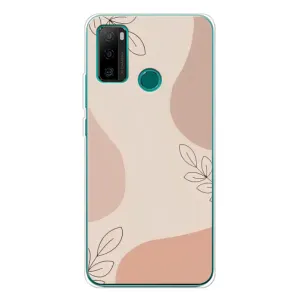 Чохол квітковий дизайн для Ulefone Note 10P (Кориневий фон)