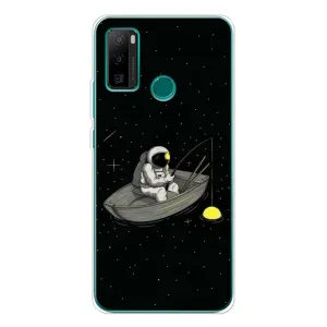 Силіконовый Чохол з принтом "Космонавти" на Ulefone Note 10P (Космонавт на рибалці)
