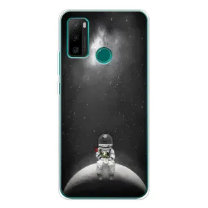 Силіконовый Чохол з принтом "Космонавти" на Ulefone Note 10P (Космонавт романтик)