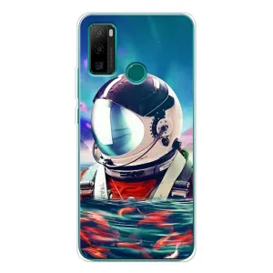 Силіконовый Чохол з принтом "Космонавти" на Ulefone Note 10P (Космонавт у воді)