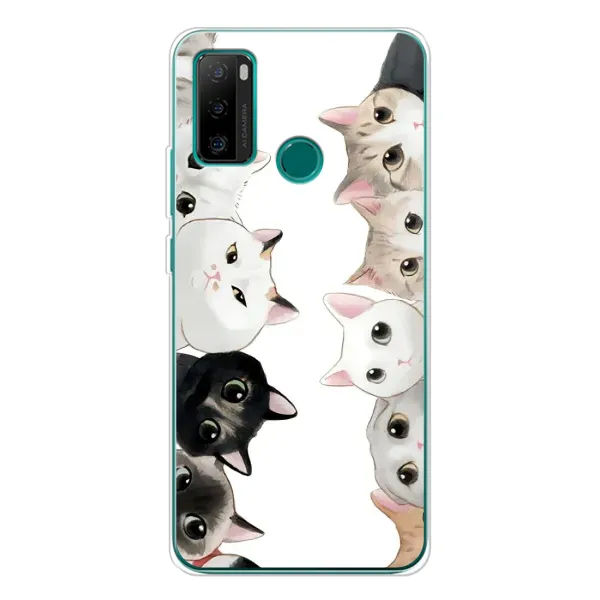 Чехол с рисунком «Коты» для Ulefone Note 10P