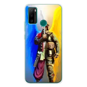 Чехол с картинкой (Патриотический КОЗАК) на Ulefone Note 10P (Козак с крыльями)