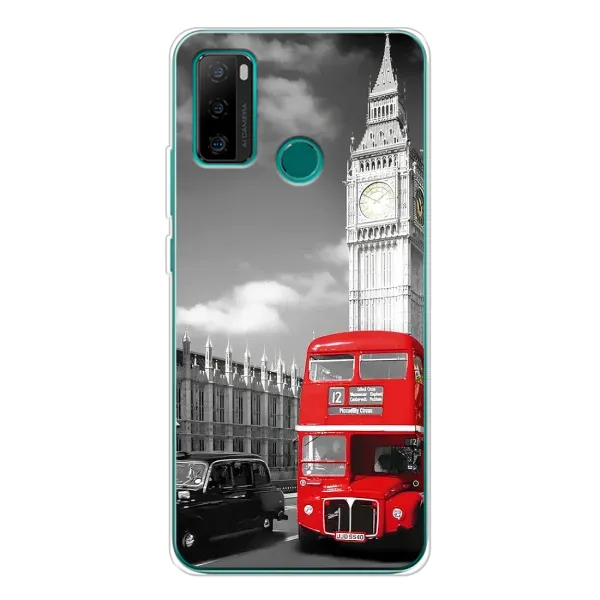 Чехол с рисунком «Красный автобус» для Ulefone Note 10P