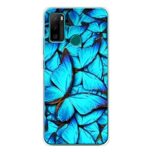 Силиконовый бампер с картинкой животных для Ulefone Note 10P (Крылья бабочек)