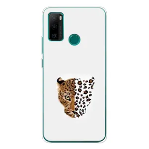 Чохол з леопардовим принтом на Ulefone Note 10P (Леопард на білому)