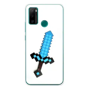 Чехлы для Ulefone Note 10P (Персонажи Майн Крафт) (Меч)