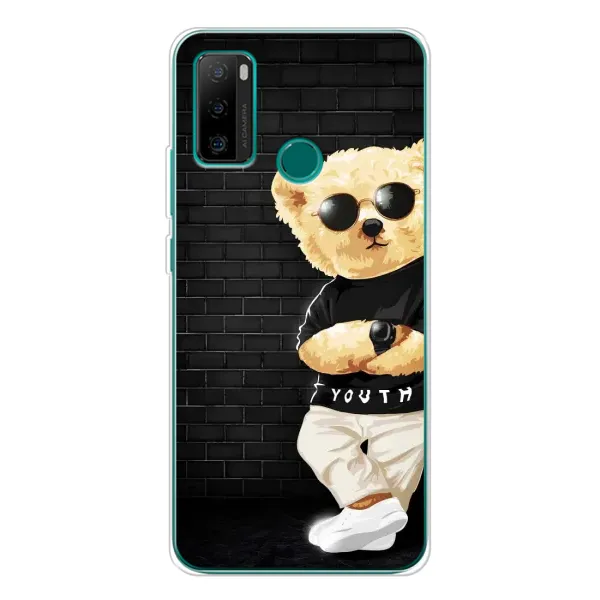Чехол с рисунком «Мишка в очках» для Ulefone Note 10P